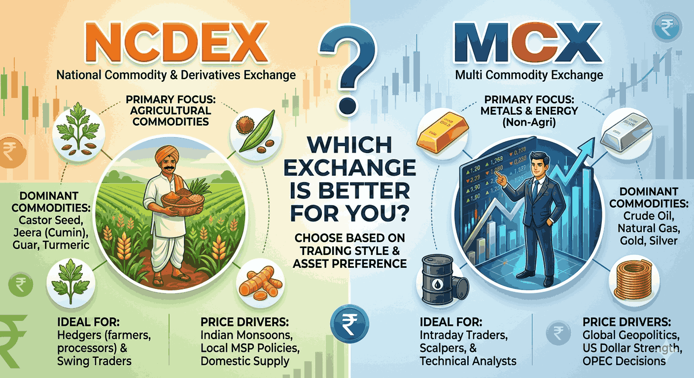 NCDEX vs MCX: Which Commodity Exchange is Better for Traders in India?