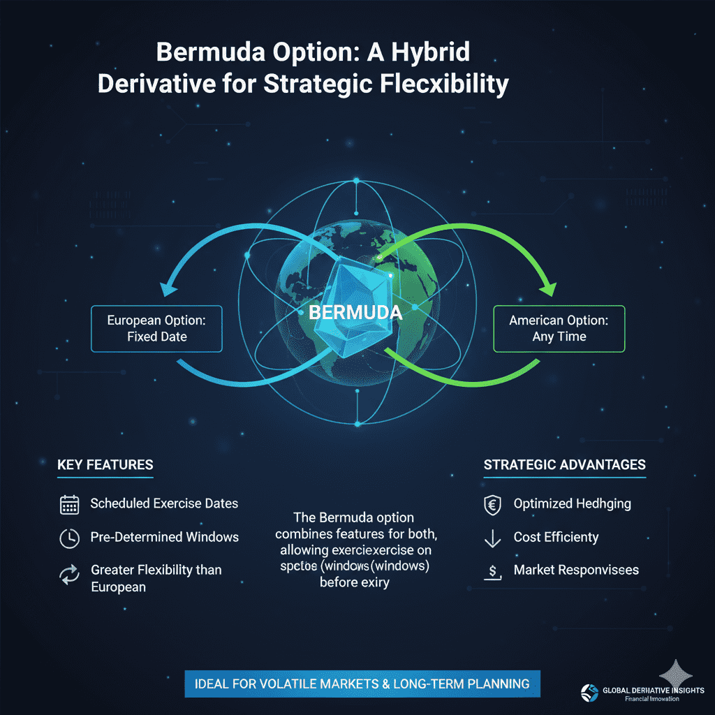 Bermuda Option: A Hybrid Derivative for Strategic Flexibility