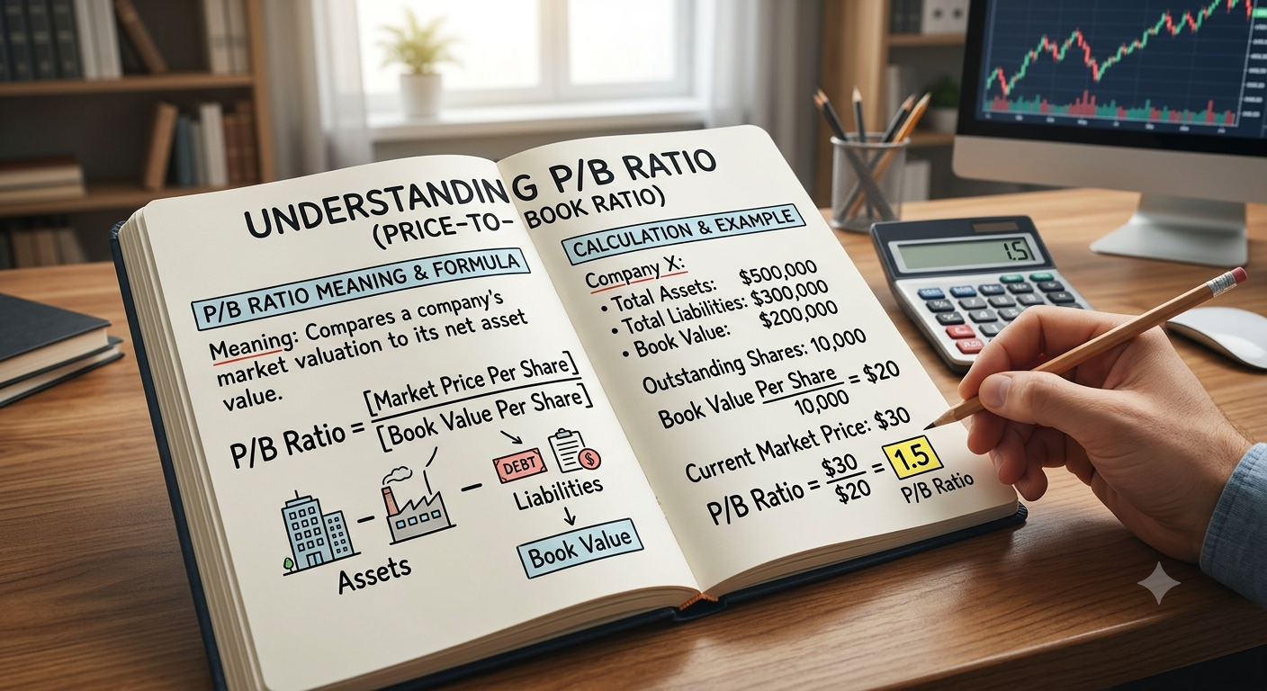 What is PB Ratio? Meaning, Formula, Calculation & Examples